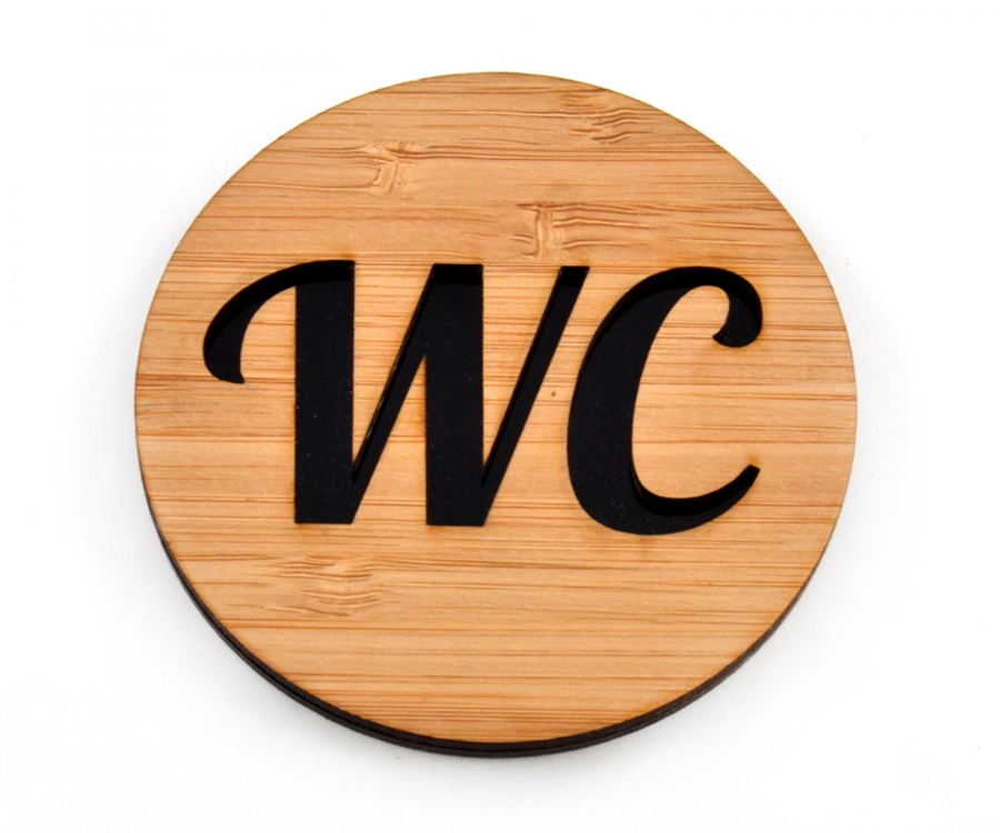 Wc Schild Mit Piktogramm Selbstklebend